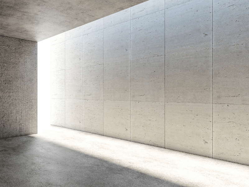 MR Paint technician preparing concrete surface for staining in South Amboy home