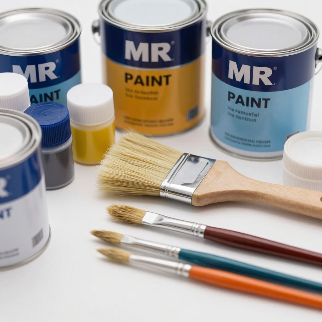 Premium painting materials used by MR Paint