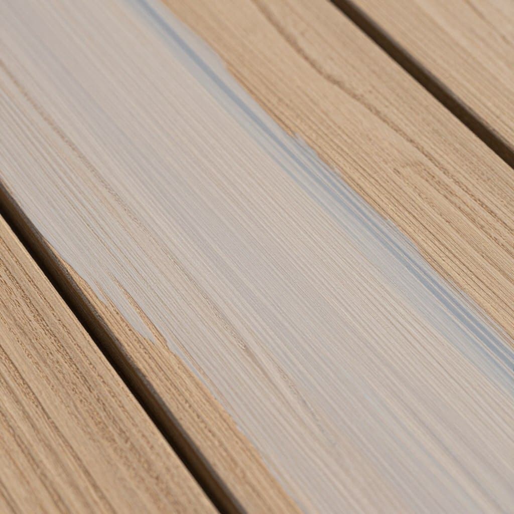 Semi-transparent deck stain example