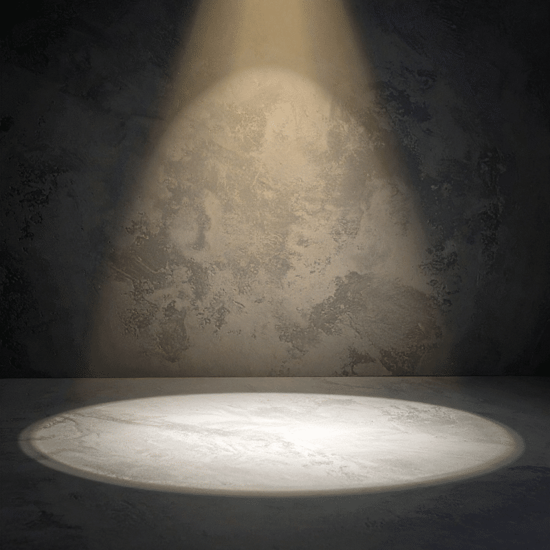 Water-based concrete stain application showing vibrant blue color on commercial floor